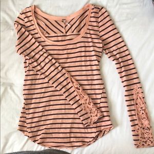 Free People striped long sleeve